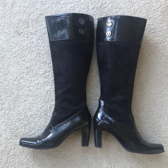 Etienne Aigner Shoes - Etienne Aigner "Becky" Black Boots